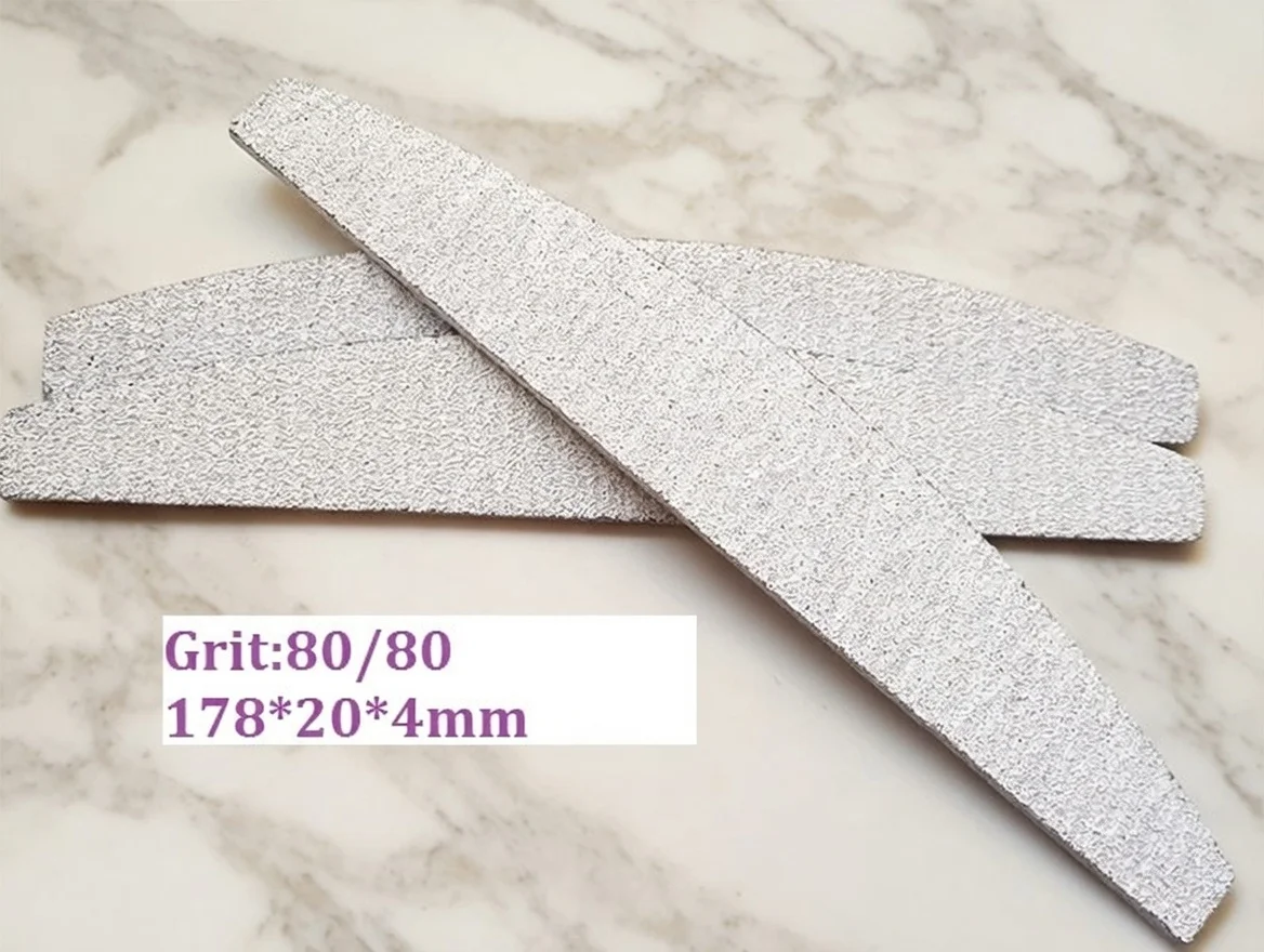 

25 Pcs zebra 80/80 Grit Coarse Nail Art Sanding Files Sandpaper Nail File Buffing Curve Manicure Tools Set,easy home use.