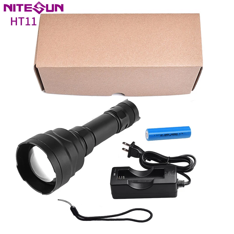 

NITESUN HT11 Zoom Long Range Hunting Light Tactical Flashlight Beam Distance 650M Multifunctional Night Hunting Torch Lanterns