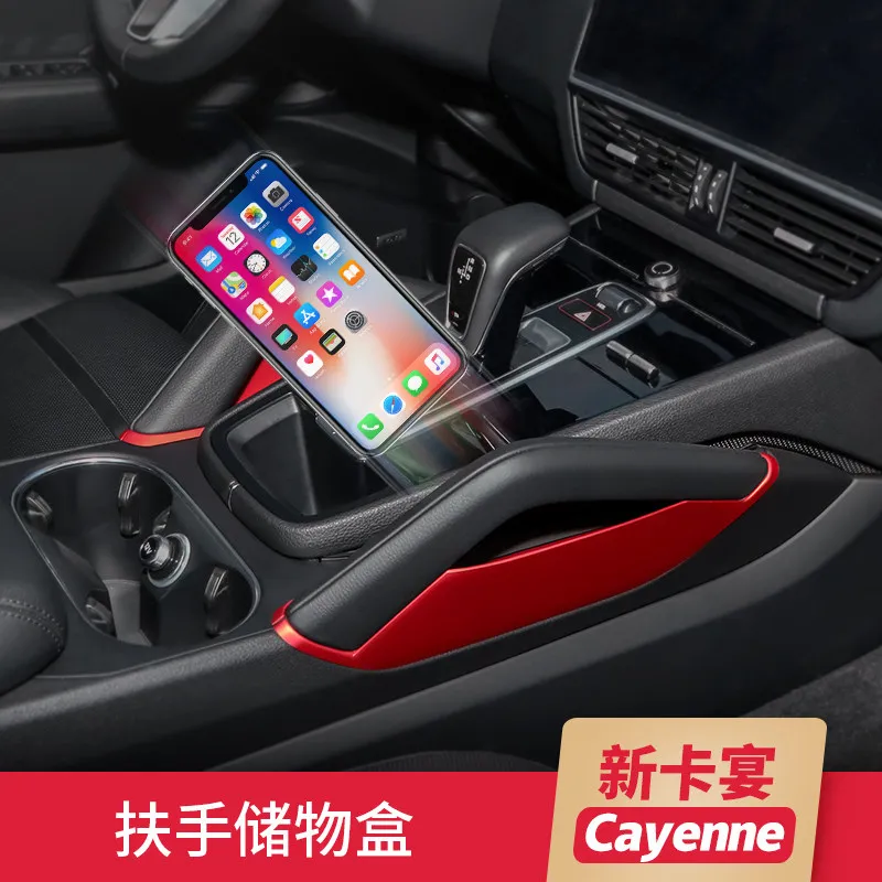 

For Porsche Cayenne 2018-26 ABS Central Armrest Storage Box