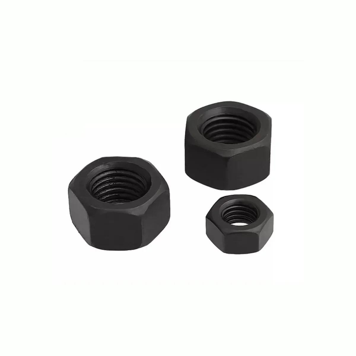 

12.9 Grade Black Alloy Steel Fine Thread Hexagonal Locking Nut M8 M10 M12 M16 M20 M22 M27