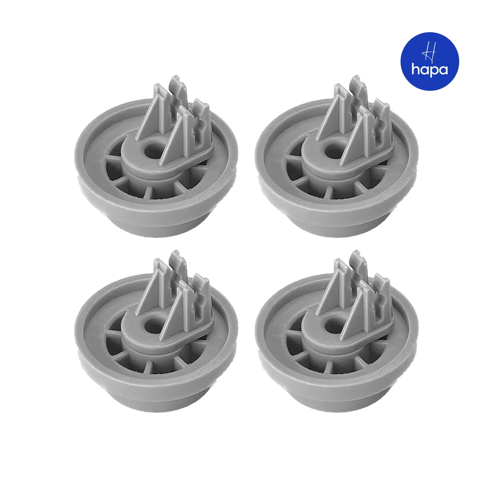 4Pack DD66-00023A DD61-00222A For Samsung Dishwasher Parts Rollers Bottom Rack Wheels - For Samsung Dishwasher Replacement Part