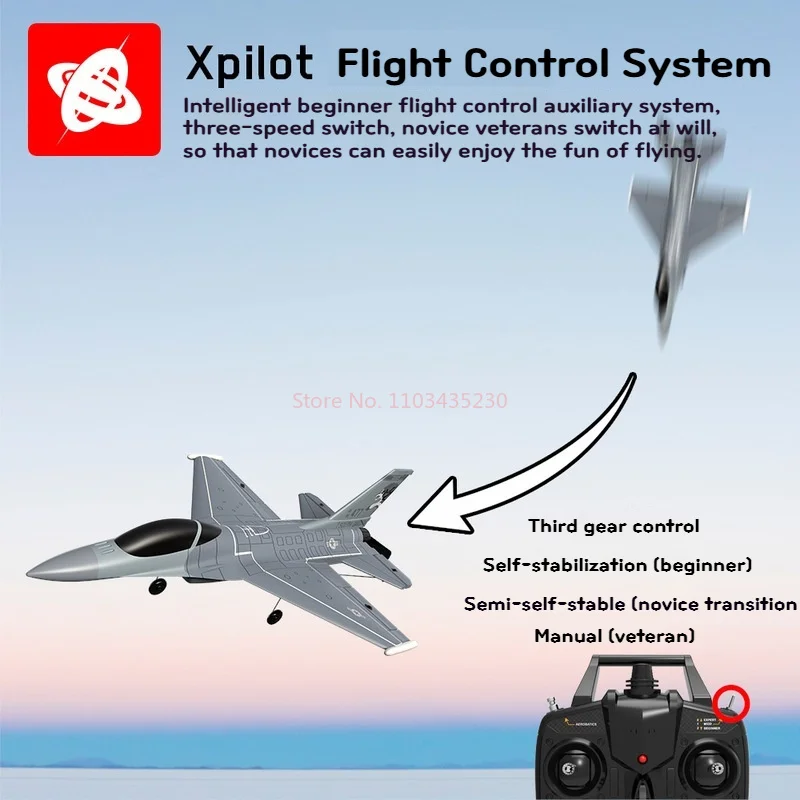 Olanz 2.4Ghz F16 Afstandsbediening Vliegtuig Vierkanaals Stunt Model Afstandsbediening Schuim Vliegtuig Valk Vechter Speelgoed