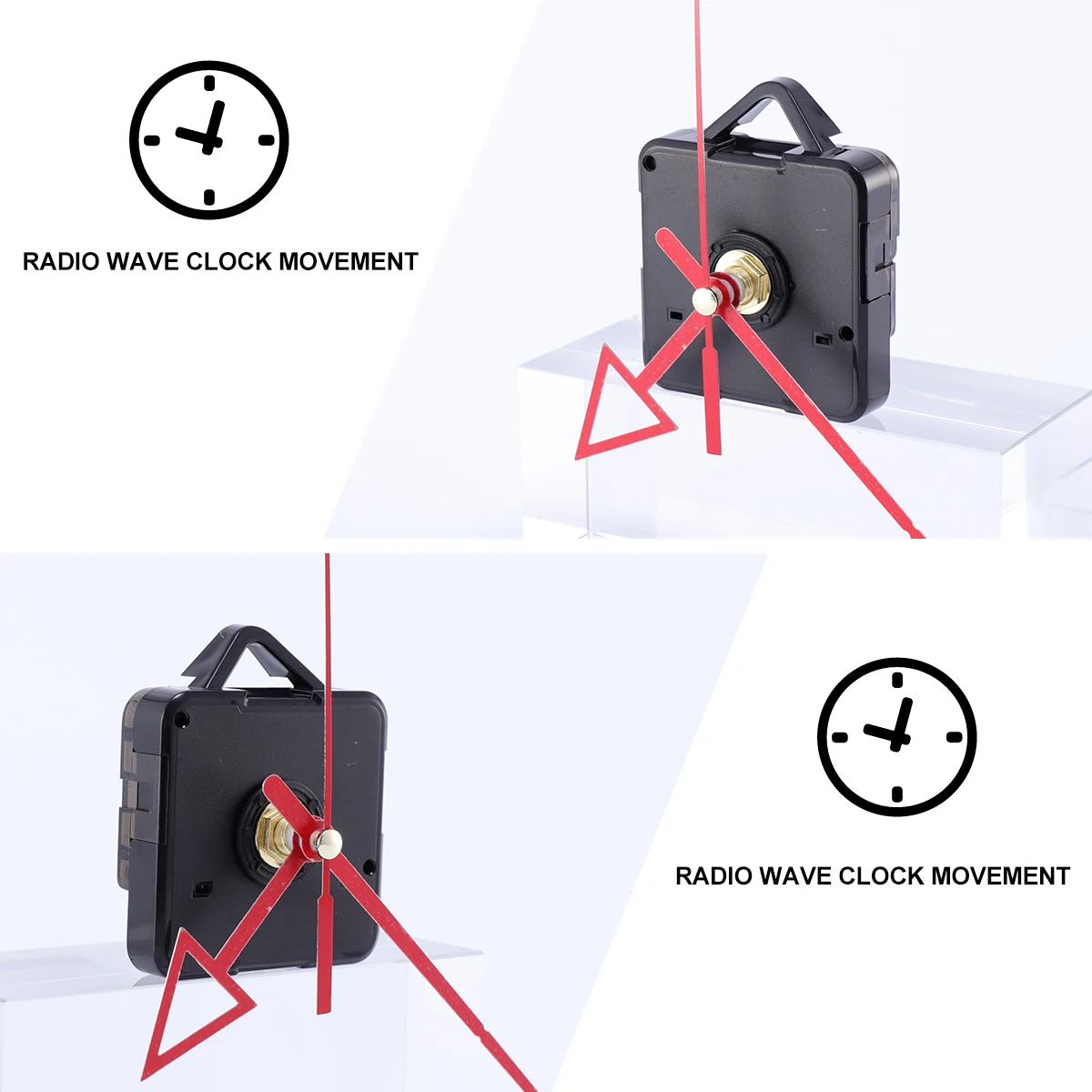 

Clock Movement Simple Wall Hanging Accessory Plastic DIY Mechanism Supplies Precise Time Lasting Use Fit Different Clock Frames