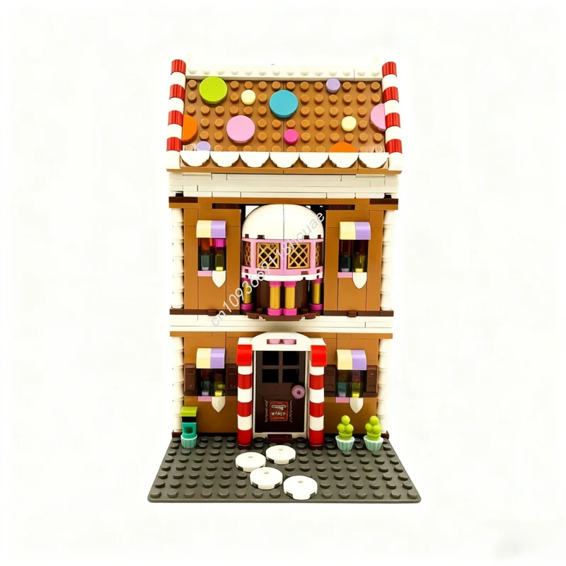 934pcs MOC Gingerbread House Modular Seasonal Model Building Blocks Construction Toy DIY Christmas Gifts Creative Idea Birthday