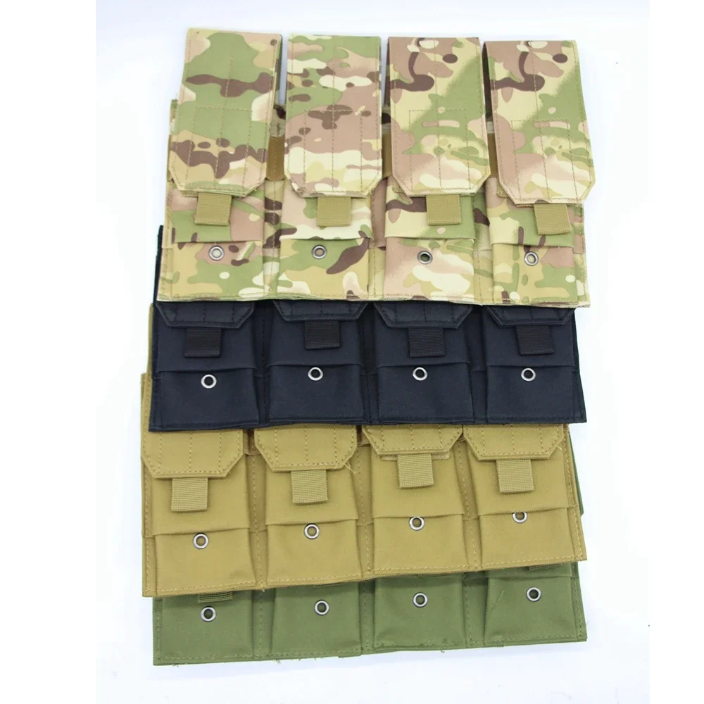 Double/Four Pistol Mag Pouch Magazine Pouchfor M6 AR M4 AR15 Rifle Ar Mag Holder Molle Bag Vest Accessory  Hunting Accessories