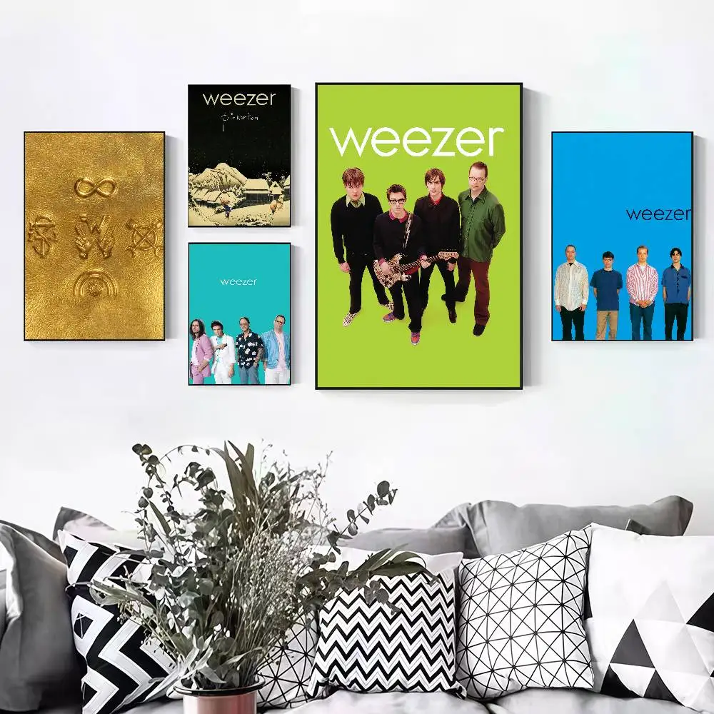 Band W-Weezer Pinkerton Peelable Self-adhesive Poster Stickers Are Suitable For Frameless Wall Decoration In A Room