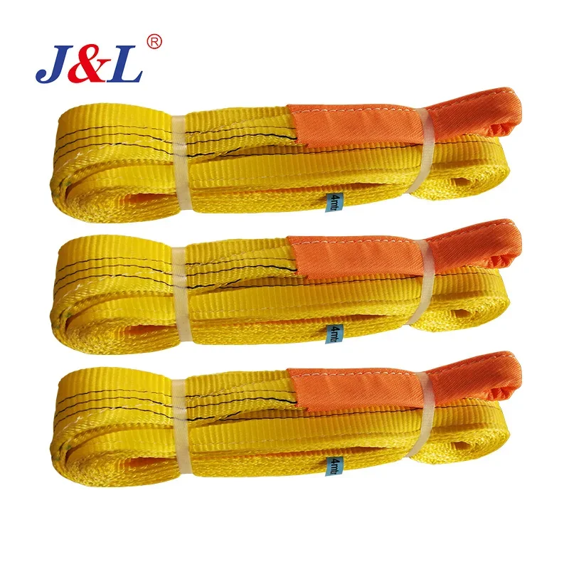 1T Webbing Sling Polyester/polypropylene 6:1 7:1 EN Standard Customized OEM ODM Polyester Sling