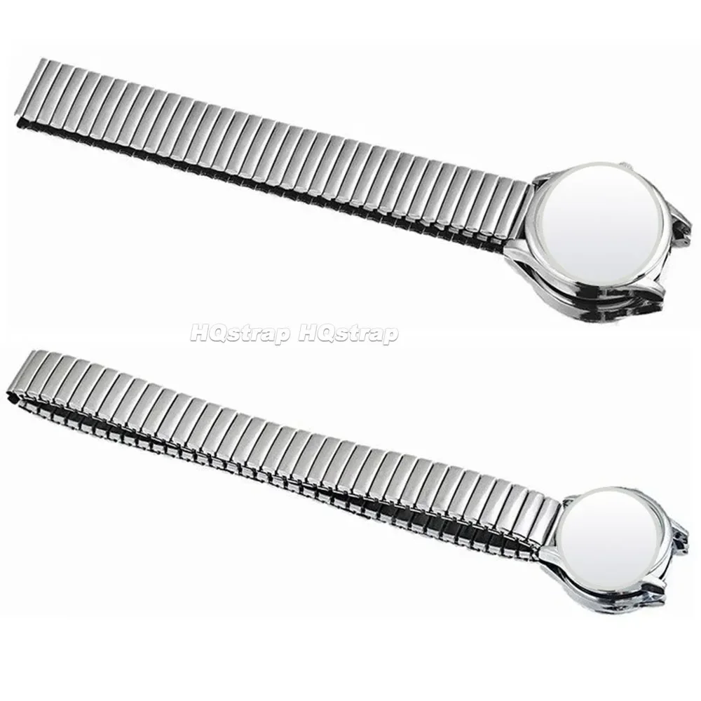 Stainless Steel Elastic Watchband 12mm 14mm 16mm 18mm 20mm 22mm Metal Stretch Expansion Strap Men Women Replacement Wristband