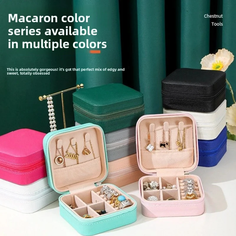 

Горячие продажи портативных маленьких коробок с молнией, ювелирные ожерелья, серьги, кольца, оптовая продажа