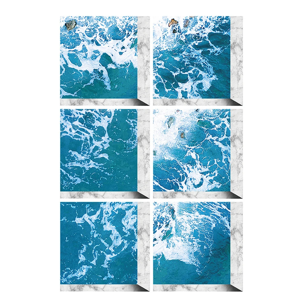 Non Slip PVC Bathroom Bathtub Bottom Stickers 6Pcs Frosted Design for Bathtubs Shower Floors Stairs and Smooth Surfaces