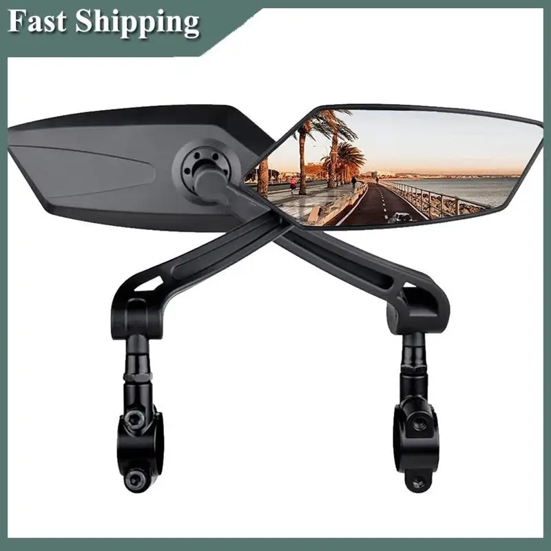 -MEOF Bicycle Rear View Mirror Bike Cycling Clear Wide Range Back Sight Rearview Reflector Adjustable Left Right Mirror