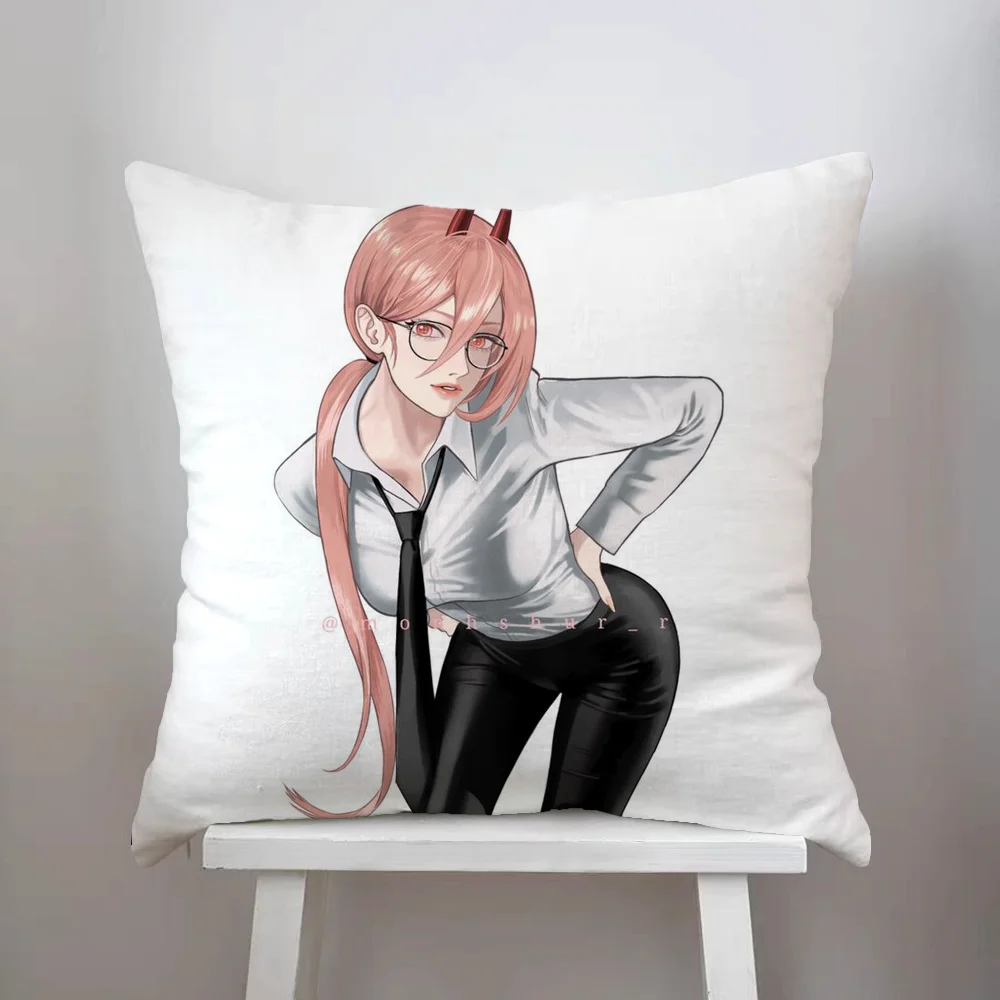 

Chainsaw Man Luxury Pillow Covers Double-sided For Car Pillows 45x45 Cushions Cover Home and Decoration Sofa Pillowcase 50x50