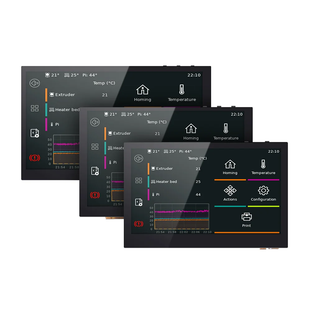 Bigtreetech btt Pi TFT43 TFT50 TFT70หน้าจอราสเบอร์รี่ Pi จอแสดงผล LCD แบบสัมผัสสำหรับเมนบอร์ดปลาหมึก Pro 3B ราสเบอร์รี่ Pi/3B +/4