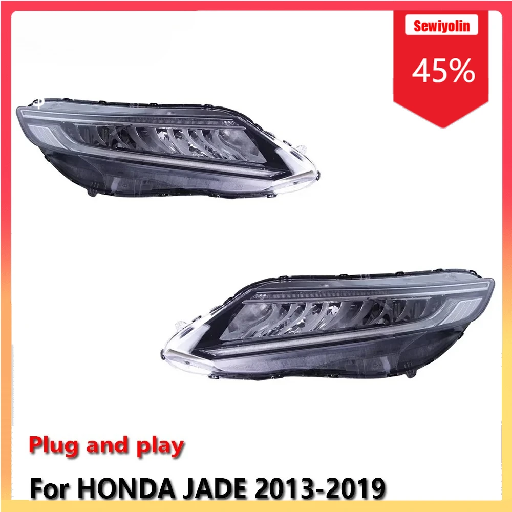 

Автомобильные светодиодные фары, автомобильные детали для HONDA JADE 2013-2019, противотуманные фары DRL, стоп-сигнал поворота, Plug and Play