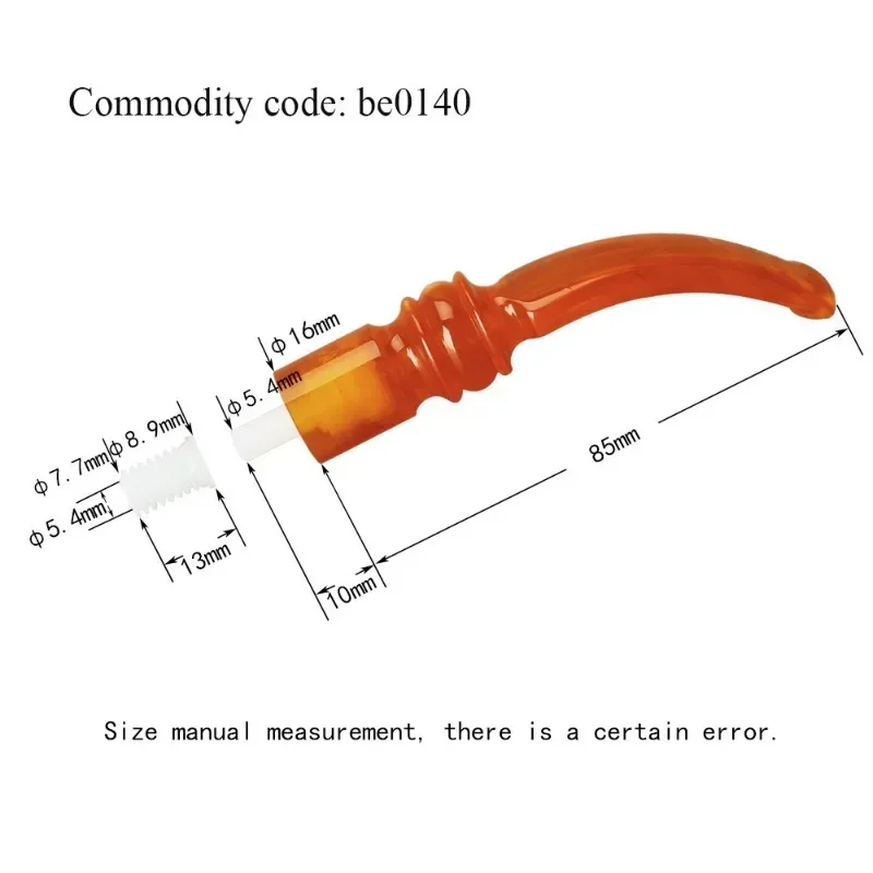 

Specialized Resin Pipe Handle For Sepiolite Tobacco Pipe Mouthpiece Holder Tail Smoking Accessories Consumables