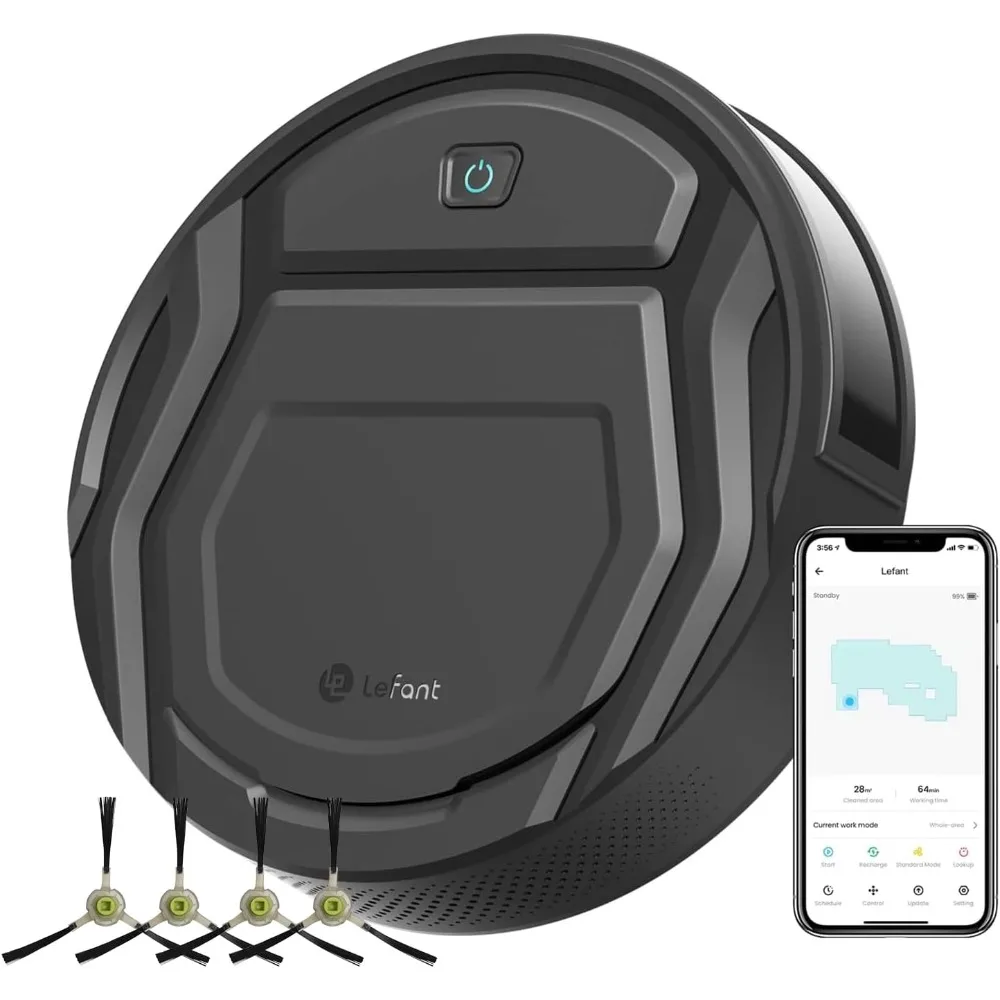 

Robot Vacuum Cleaner with 2200Pa Powerful Suction,120 Mins,WiFi/Alexa/APP/Bluetooth,Schedule Cleaning