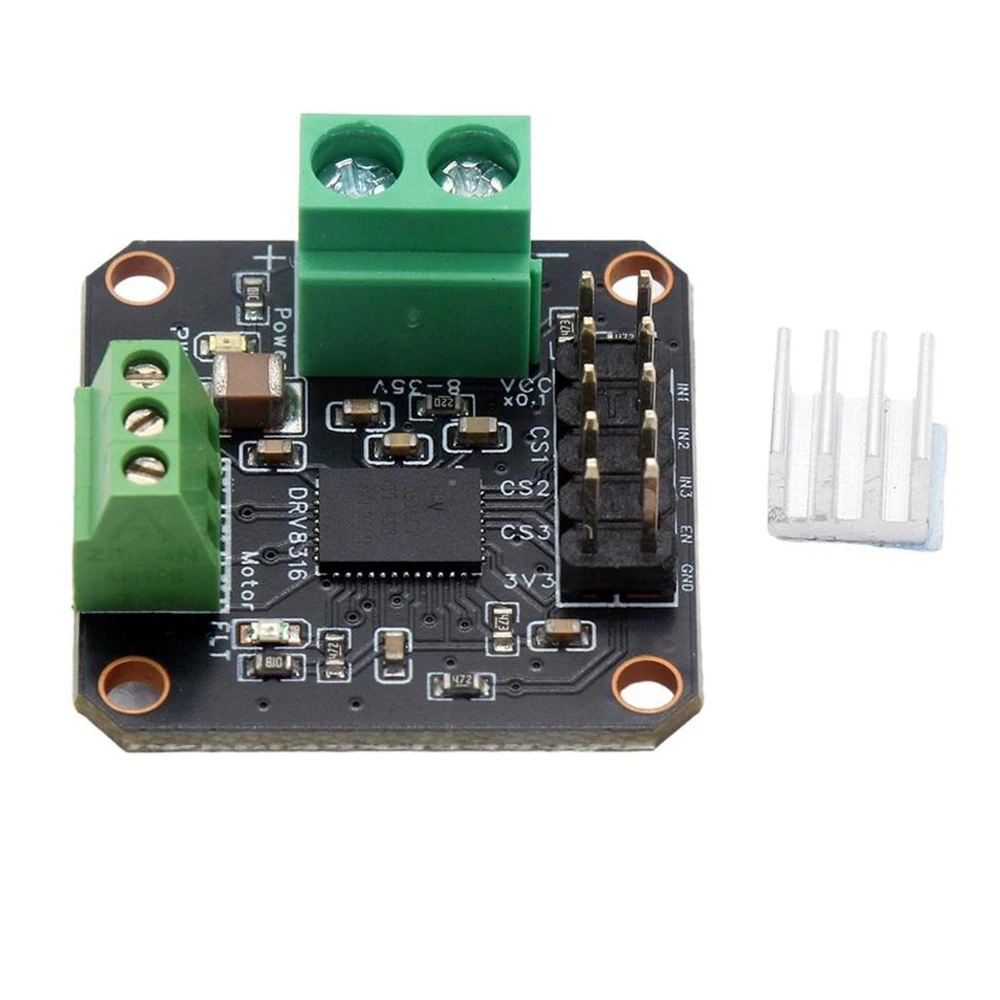 BLDC FOC Motor Driver Board 8‑35V 3A Continuous 8A Peak DRV8316 SimpleFOC 3PWM 200KHz Current Sense Board Overcurrent Protection