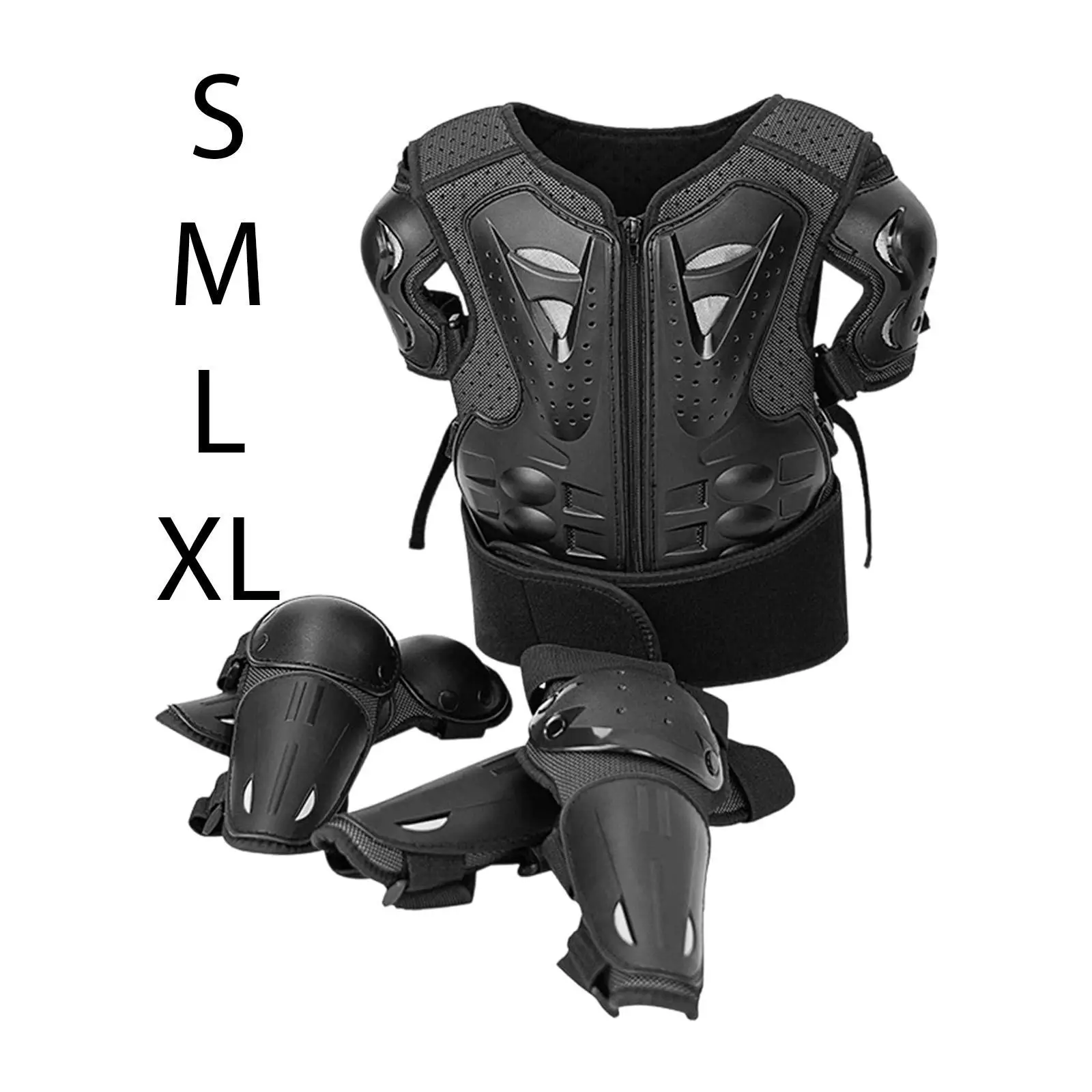 

Youth Motocross Breathable Chest Back Protector PP EVA Full Set for Cycling Skateboarding Skiing Motorbike