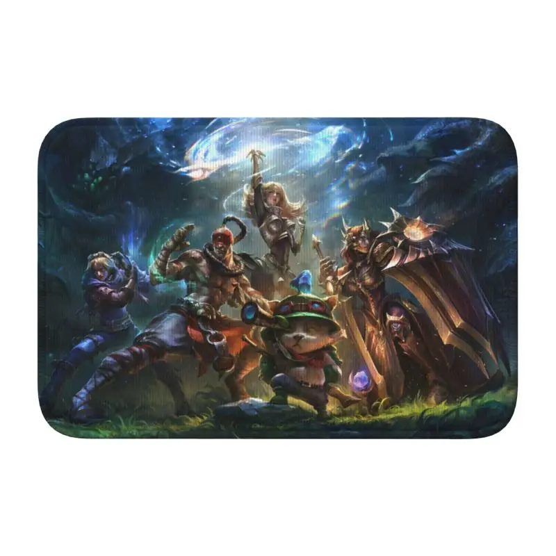 Custom  League Battle Game Legends Floor Door Kitchen Bathroom Mat Anti-Slip  Doormat Bedroom Balcony  Rug Carpet Footpad