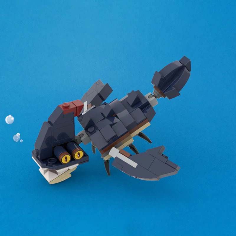 153 Uds. Venta caliente figura de monstruo marino modelo Modular DIY conjunto de bloques de construcción niños montaje juguetes de exhibición Festival regalo sorpresa