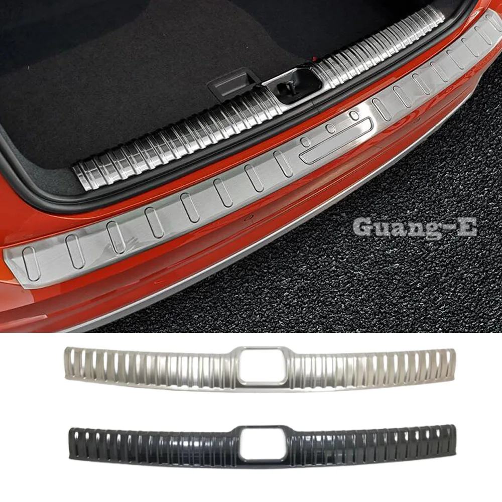Stainless Steel Car Inner Rear Bumper Trim Cover Trunk For Audi Q2 Q2L 2018 2019 2020 2021 2022 2023 Auto Interior Accessories