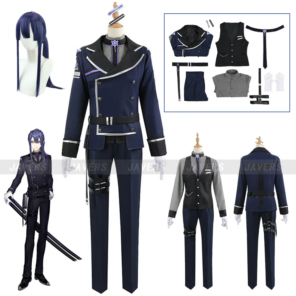 

Nagao Kei Cosplay Anime Virtual YouTuber Costume NIJISANJI VTuber Wig Daily Coat Shirt Uniform Man Woman Halloween Carnival Suit