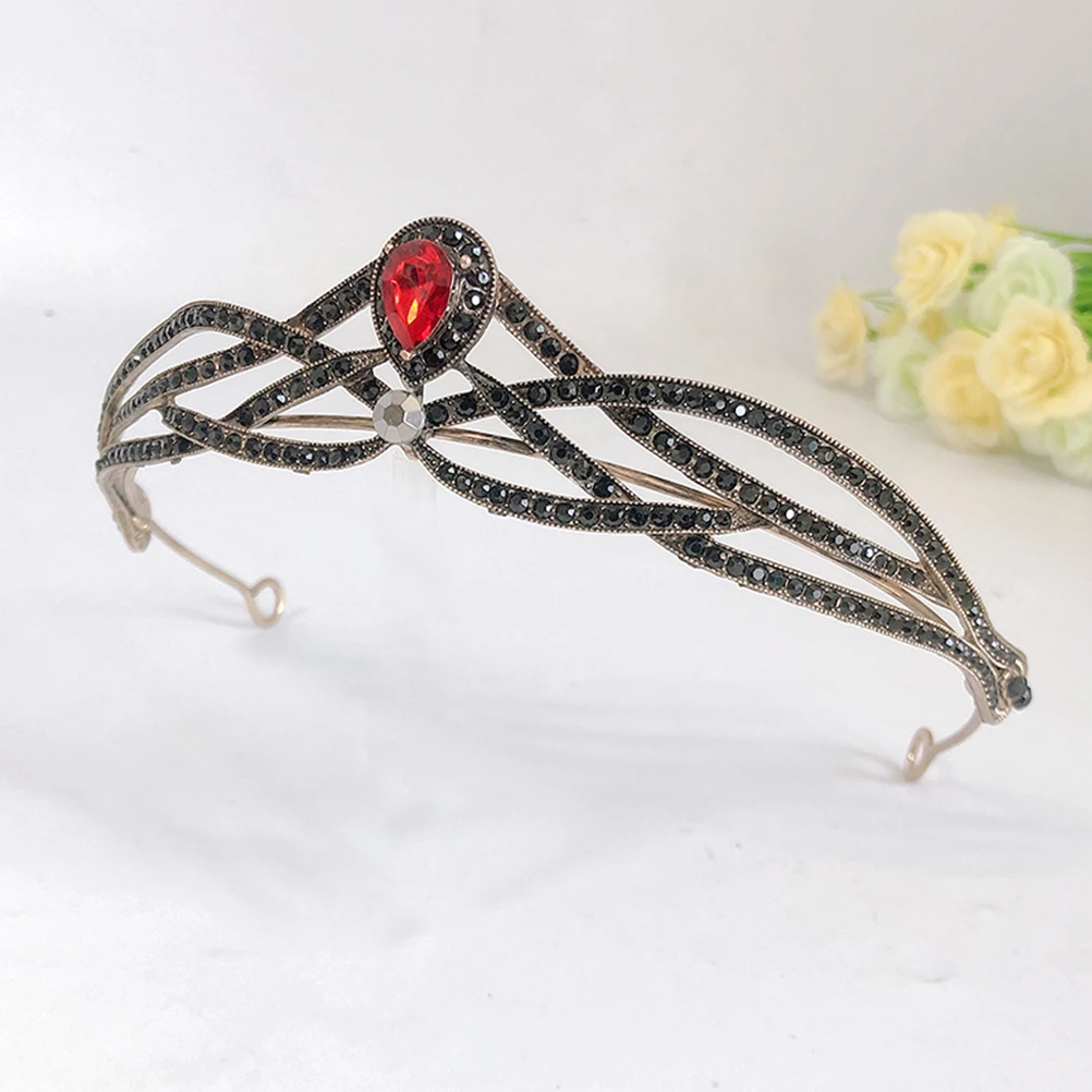 

1Pcs Rhinestone Crown Wedding Bridal Headpiece Shiny Bride Decorative Headdress Party Tiara Women Crown Rhinestone Wedding