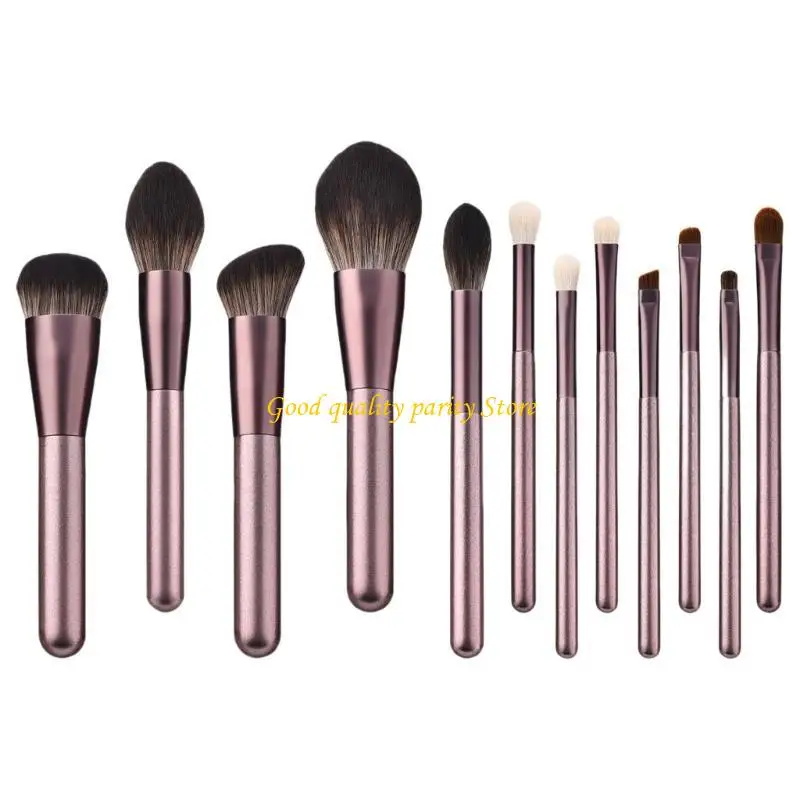 ชุดแปรงเครื่องสำอาง M4ya 12 pcs พร้อมถุงเก็บชุดแต่งหน้าชุดแปรงอายแชโดว์