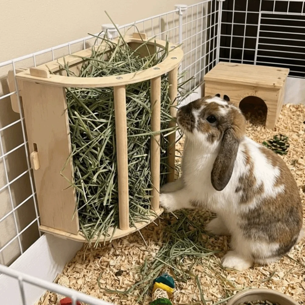 Practical Wooden Bunny Hay Fee - Woodworking Rabbet recension och pris
