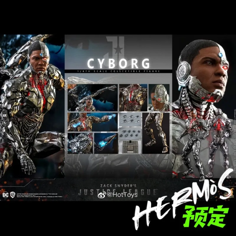 

Action Figure Collectible Figure Hottoys Ht1/6 Tms057 Zack Snyder's Justice League Cyborg Victor Stone Movie Toys Gifts