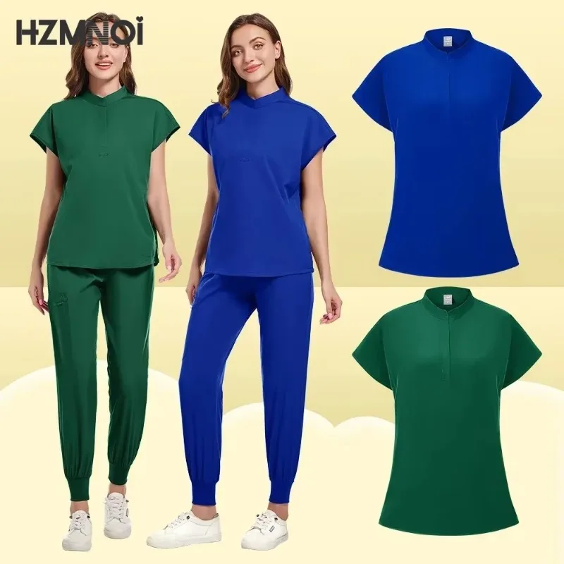 Uniformes de spa de beauté pour femmes, magasins de clinique pour animaux de compagnie, ensembles de vêtements de travail vétérinaires et dentaires, uniformes d'infirmière médicale unisexes de haute qualité