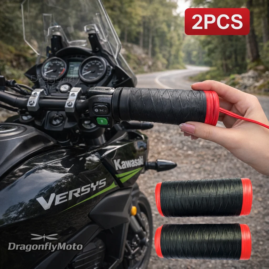 

Motorcycle Silicone Handlebar Cover For KAWASAKI VERSYS 650 VERSYS650 ABS 2010-2020 2019 2015 Self Shrinking Non-Slip Motorcycle