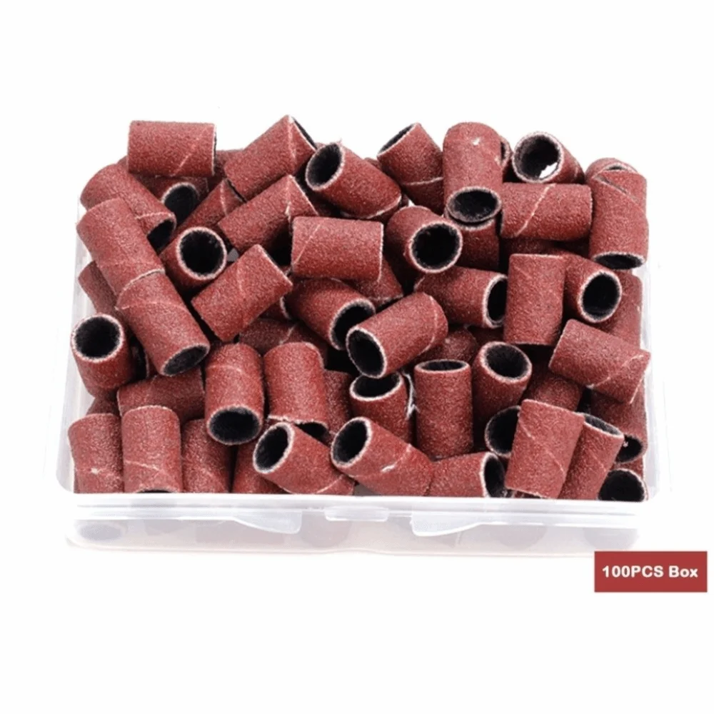 

Replacement Tools #180 #240 Nail Sanding Cap Bearing Sleeve Color Box Nail Drill Bits DIY Manicure Accessories Nail Decoration