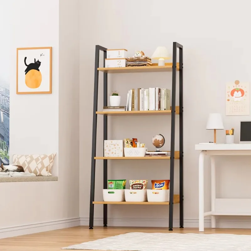 

Home Furniture Bookshelf Living Room Display Shelf Storage Cabinet Industrial Style Bookshelf Rural Wooden Multi-layer Bookcase
