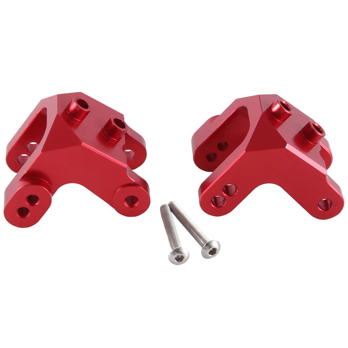 2 Stuks Metalen Legering Bovenste Onderste Schokdempers Mount Beugel Set Voor Lmt 4S King Sling 4wd Monster 1/8 Rc Truck Onderdelen