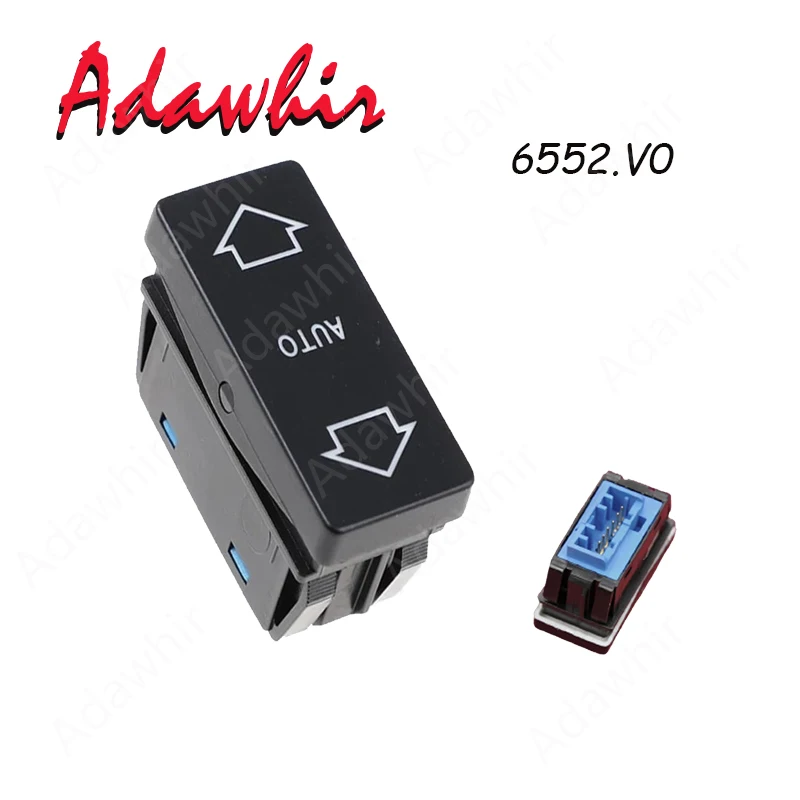 1pc Car Window Switch Button Electric Control For Peugeot 106 405 Power Window Control Switches 6552.V0 6552.V1