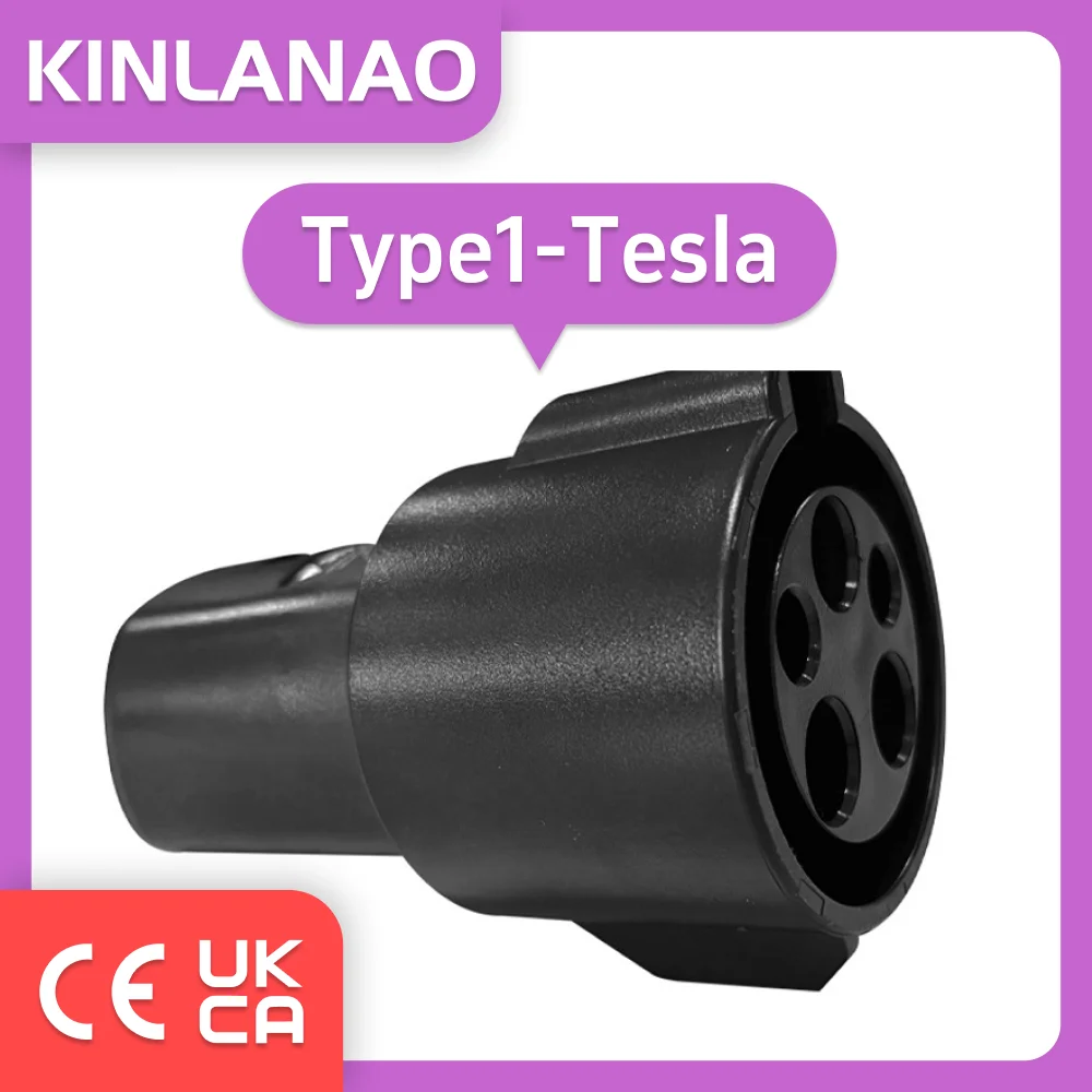 KINLANAO Type1 to Type 2 Charger Adapter Type2 to GBT charging EV Charger Connector for type 2 GBT Electric Car