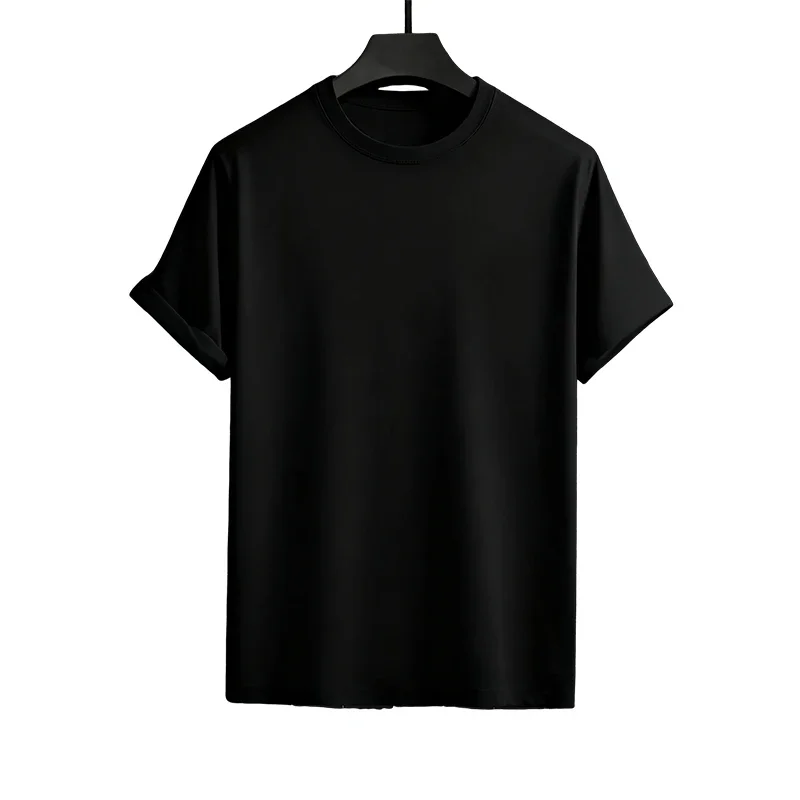 الحضرية عارضة الأزياء الذكور المحملات دعوى الربيع الصيف الراحة بارد وتتسابق الرجال رياضية طاقم الرقبة تي شيرت و Sweatpants سوداء