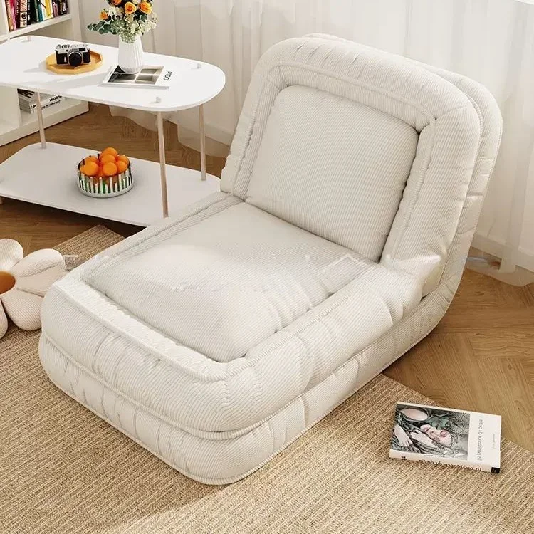 Single sofa folding lazy sofa removable, washable, reclining and sleeping lazy sofa bed