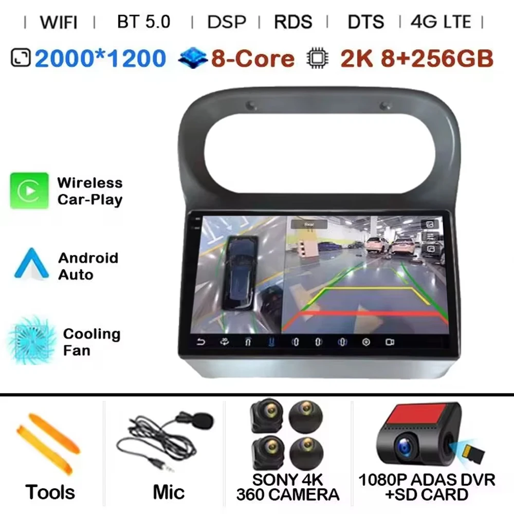 Android 15 Carplay Stereo voor Renault Twingo 2005 - 2013 Carplay Auto Scherm Autoradio Intelligent Systeem GPS Navigatie GPS RDS