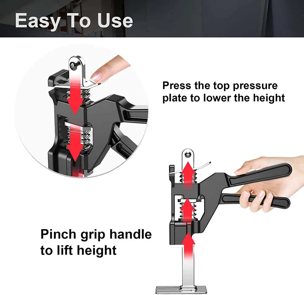 Tile Height Adjuster Elevator Tool Multifunction Labor-Saving Arm Jack Door Panel Drywall Lifting Hand Lifting Tool Lifter