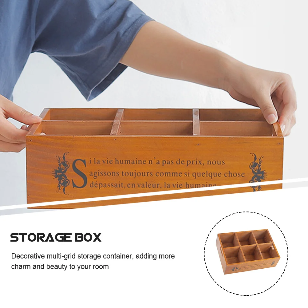 Retro Storage Box For Bedroom Hotel Decor Natural Style Desktop Organizer Container Sundries Storage Box Home Use