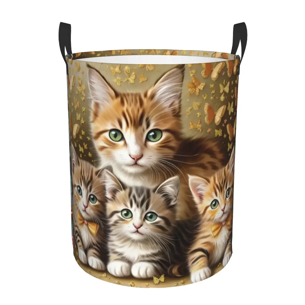 

Cute Creative Cat Laundry Hamper Large Clothes Storage Basket Toys Bin Organizer for Kids home organization and storage
