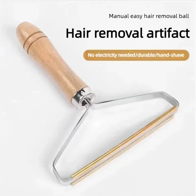 Removedor Manual de Pelos e Fiapos Portátil Escova para Limpeza de Tecidos Sem Danificar Casacos de Lã, Roupas e Tapetes