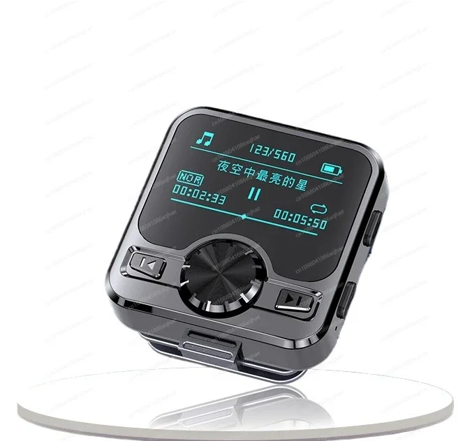 Sports Bluetooth MP3 Player HD Noise Reduction Recorder Lossless Sound Quality Clip-On Back
