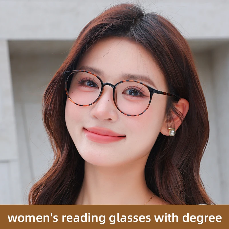 Blue Light Blocking Reading Glasses for Women, Anti Eyestrain, Computer ,TV Glasses Magnifying Presbyopic Eyeglasses tortoise