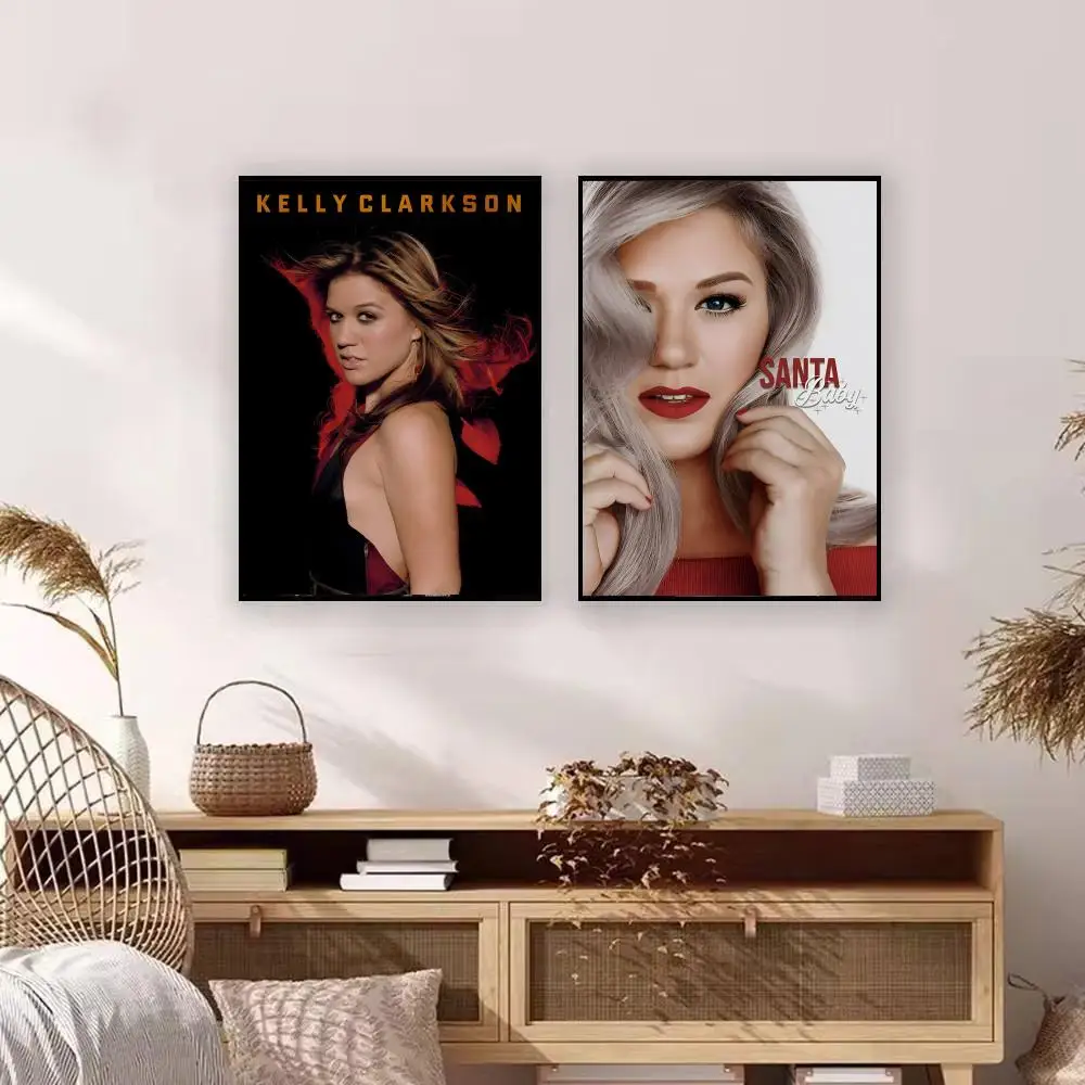 Music K-Kelly Clarkson Poster Premium Art Wall Decor, Simple Ornament for Living and Leisure Areas