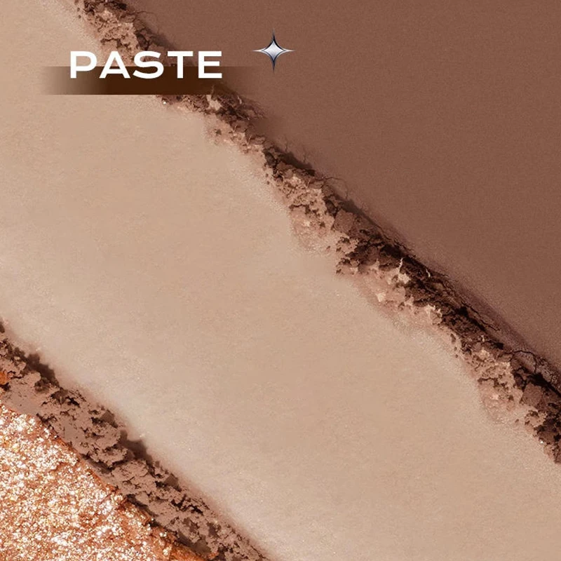 (HG) Trójkolorowy Gradientowy Cień do Powiek w Sztyfcie Brokatowy Rozświetlacz Wodoodporny Długotrwały Delikatny Błyszczący Cień do Makijażu Oczu