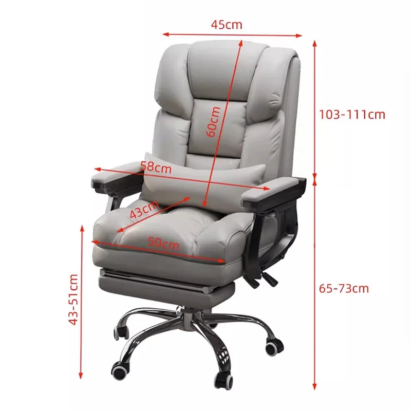 Modern Luxury Office Chair Glides Beautiful Nordic Comfy Computer Gaming Chair Simple Swivel Cadeira De Gamer Office Furniture