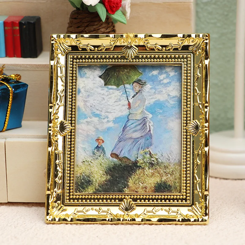 1:12 Dollhouse Creative Simulation Model Miniature Furniture Accessories Exquisite Painting Doll House Ornament Handmade Toys